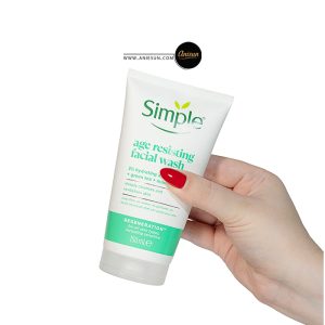 ژل شستشوی صورت جوانساز و ضد پیری سیمپل